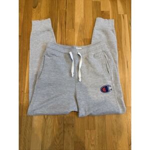 Champion Reverse Weave Big‎ C Logo Fleece Jogger Gray Sweatpants Men's Size M